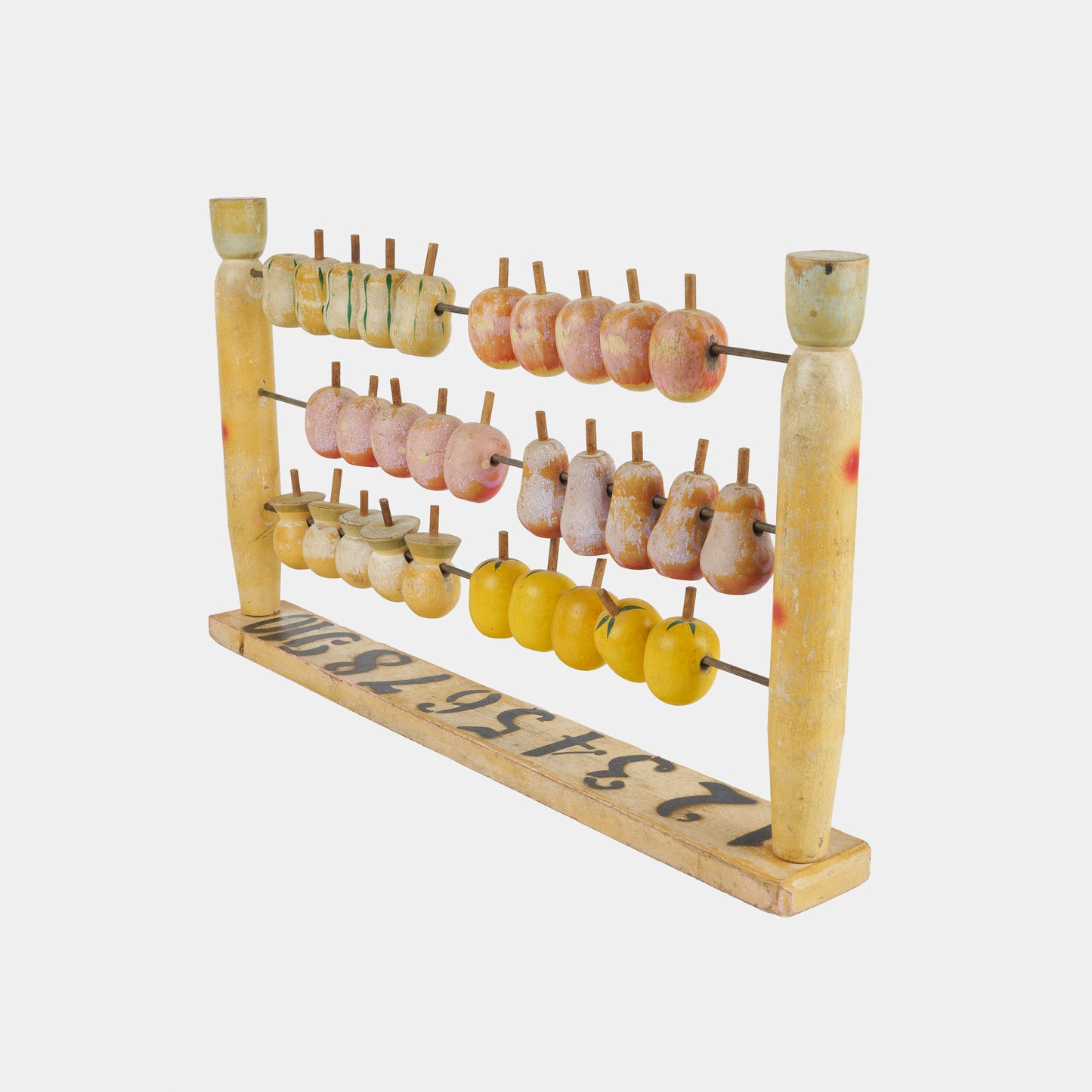 Vintage Wooden Fruit Abacus, 1940s