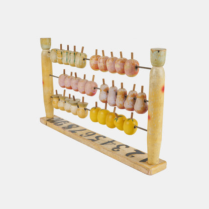 Vintage Wooden Fruit Abacus, 1940s