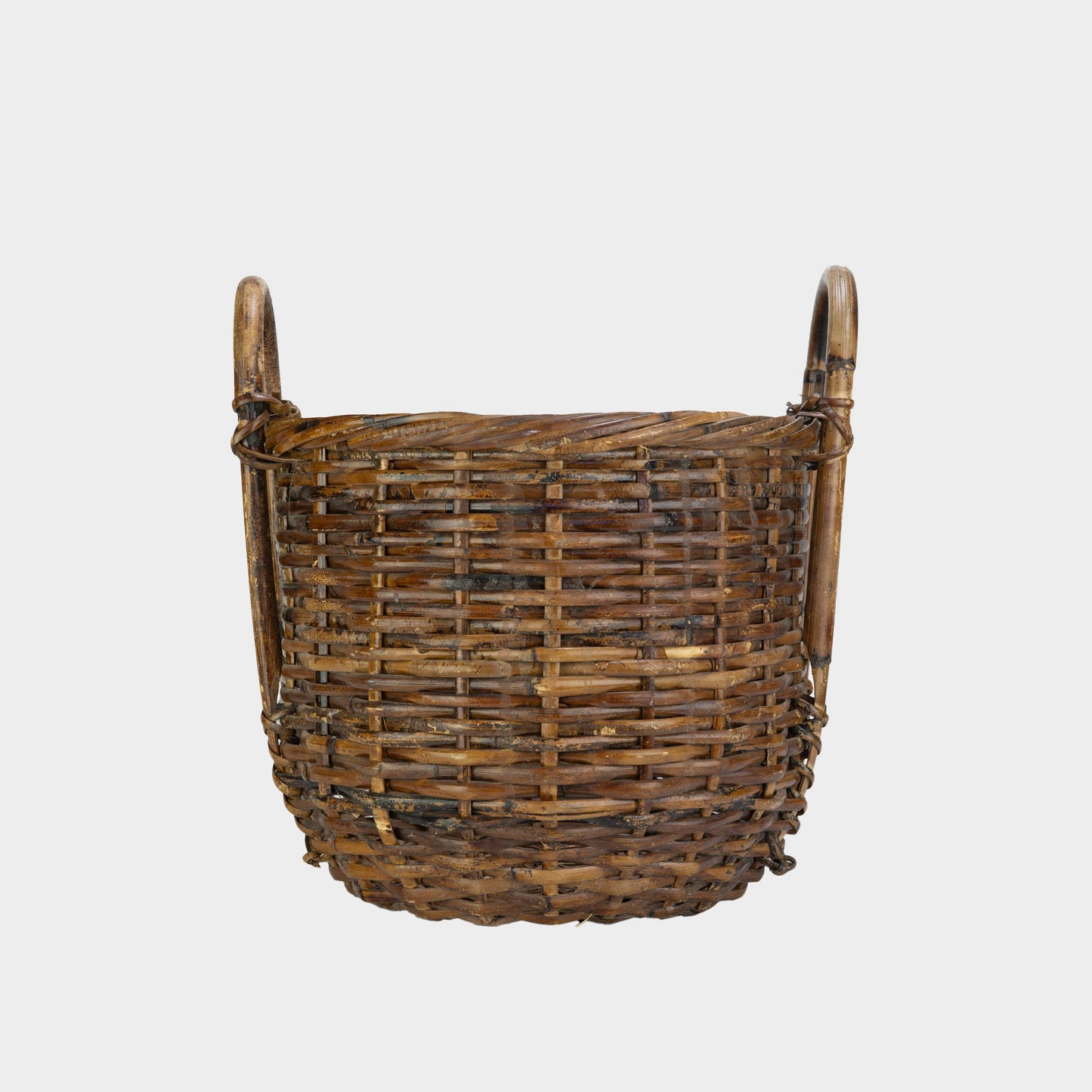 Vintage Woven Cane Basket