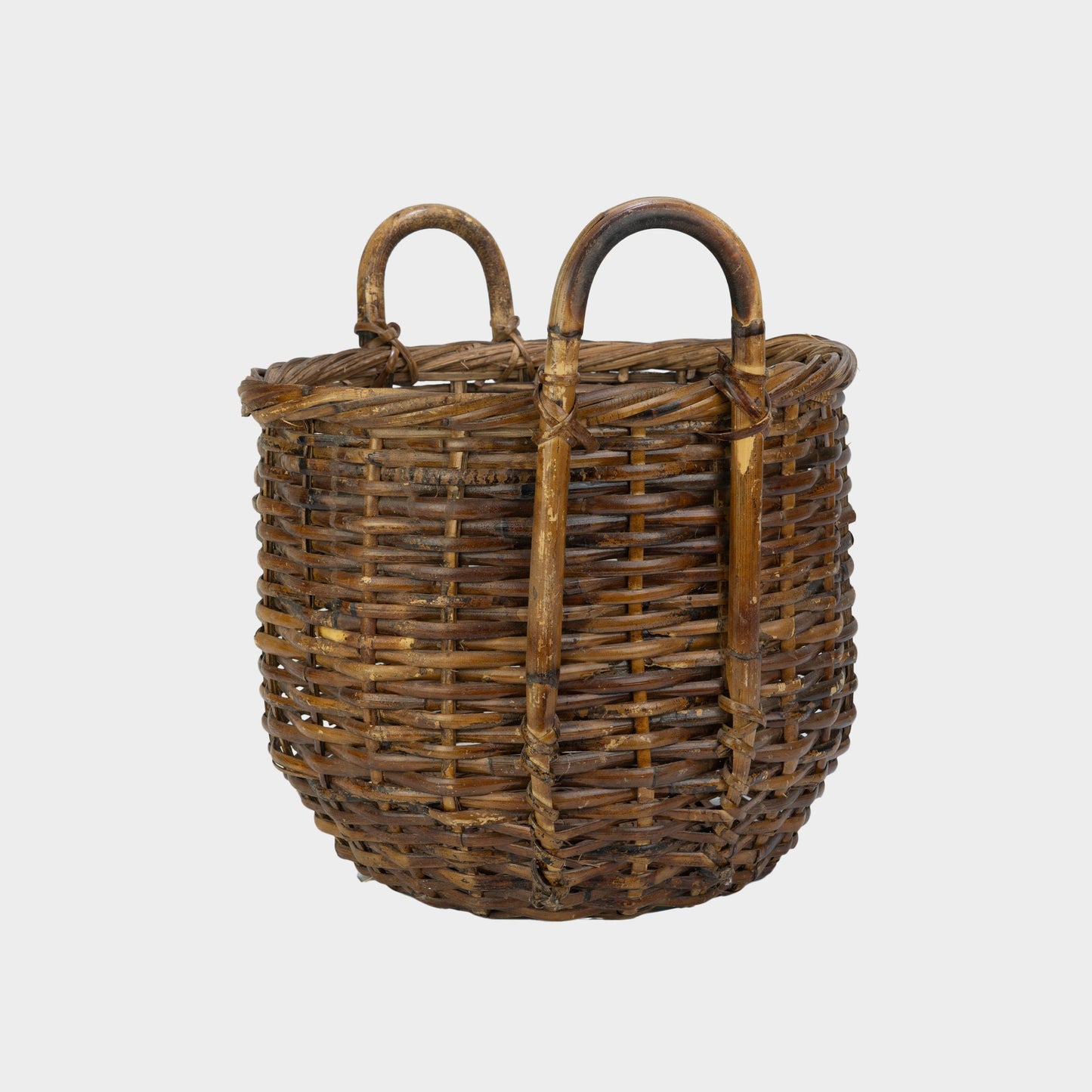 Vintage Woven Cane Basket