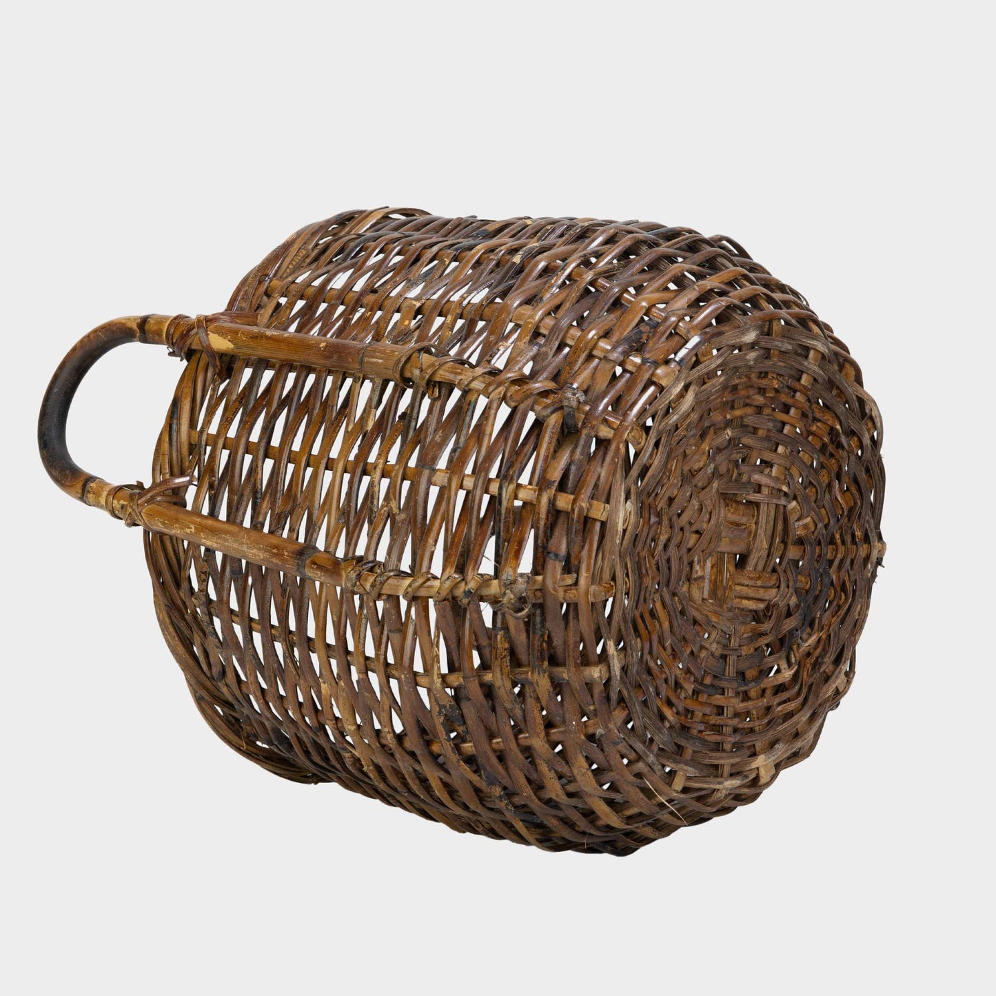 Vintage Woven Cane Basket