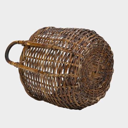 Vintage Woven Cane Basket
