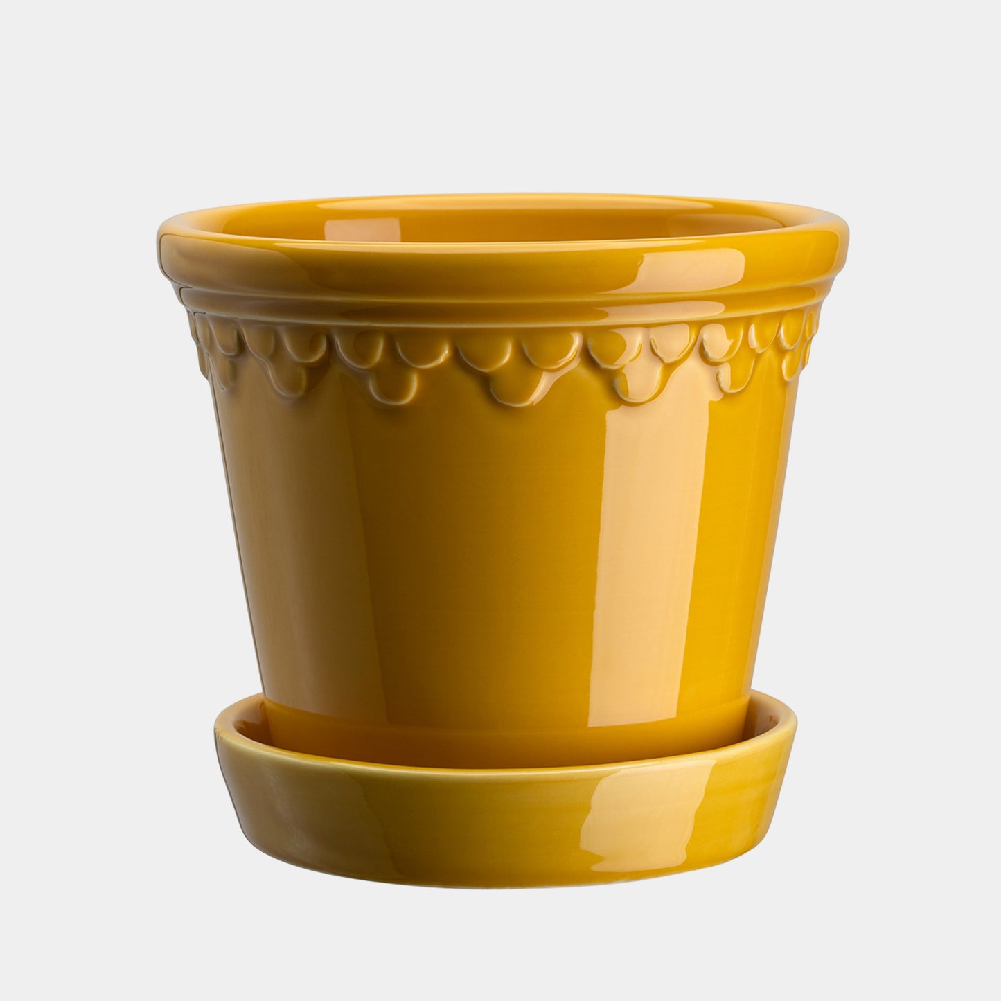 Bergs Potter Københavner Glazed Pot & Saucer