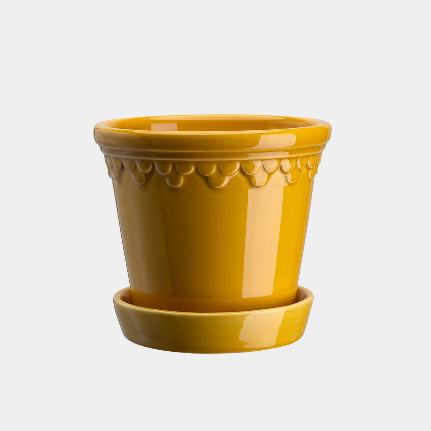 Bergs Potter Københavner Glazed Pot & Saucer