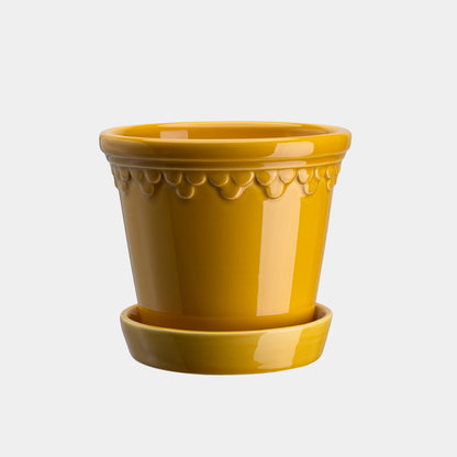 Bergs Potter Københavner Glazed Pot & Saucer
