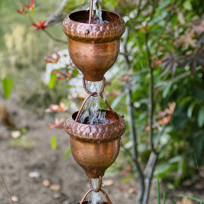 Acorn Copper Rain Chain