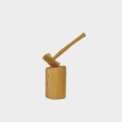 Vintage Folk Carved Miniature Ax