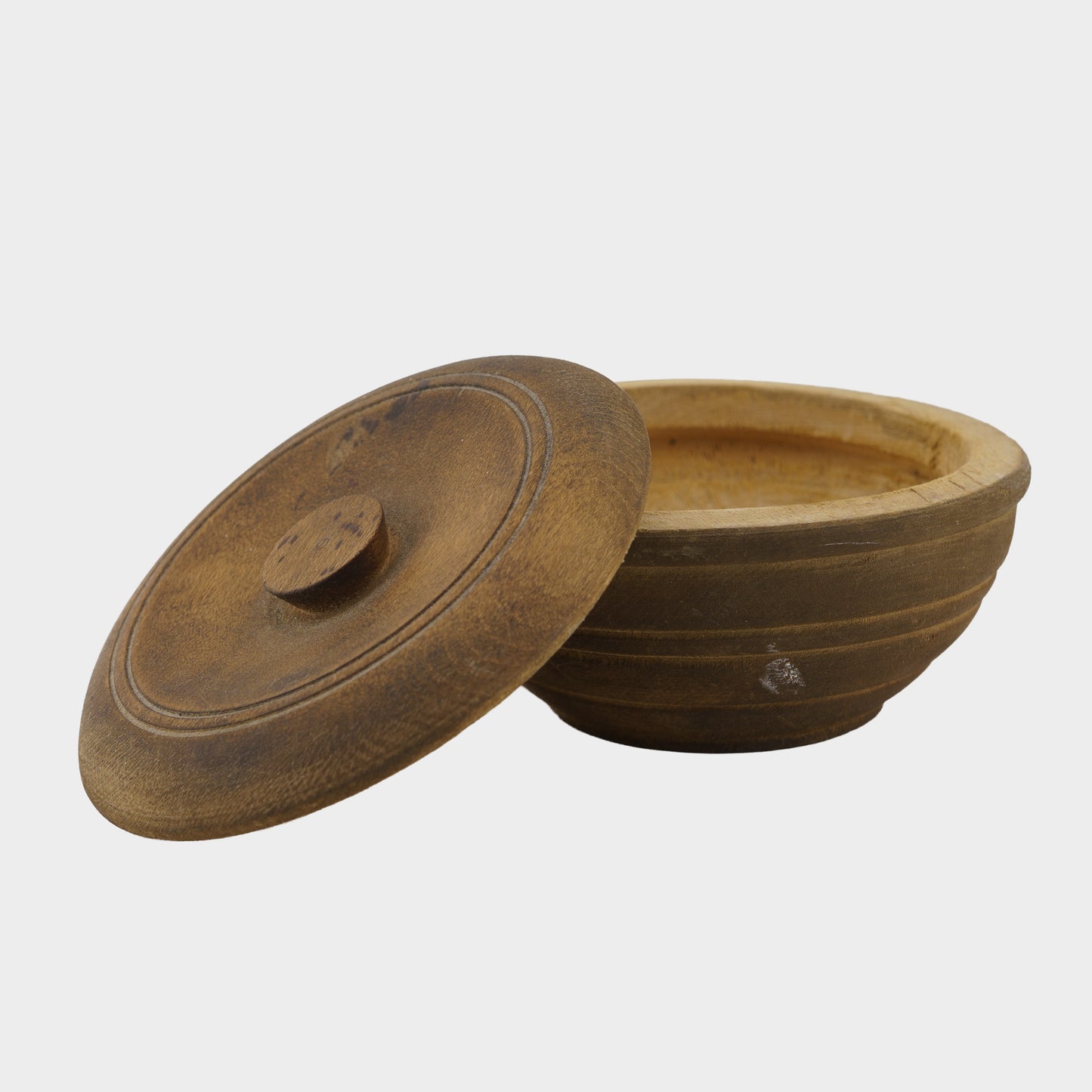 Antique Treenware Trinket Box