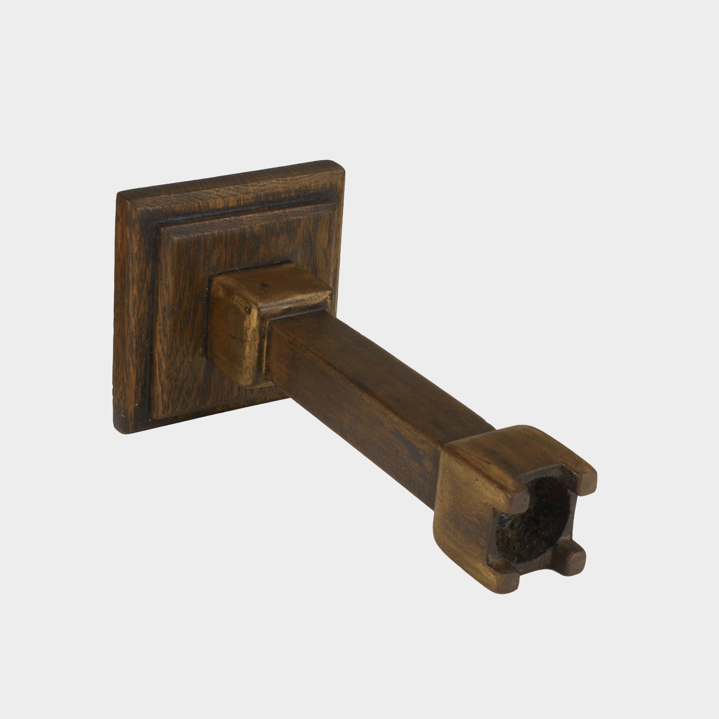 Vintage Folk Carved Candlestick