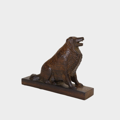 Vintage Carved Dog