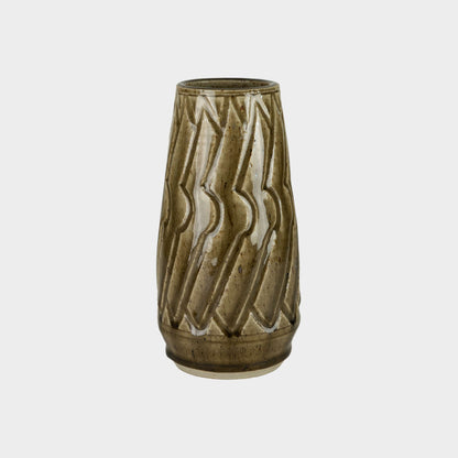 Vintage Ceramic Etched Vase