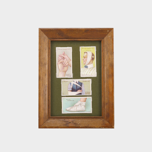 Vintage "First Aid" Cigarette Card Display 1