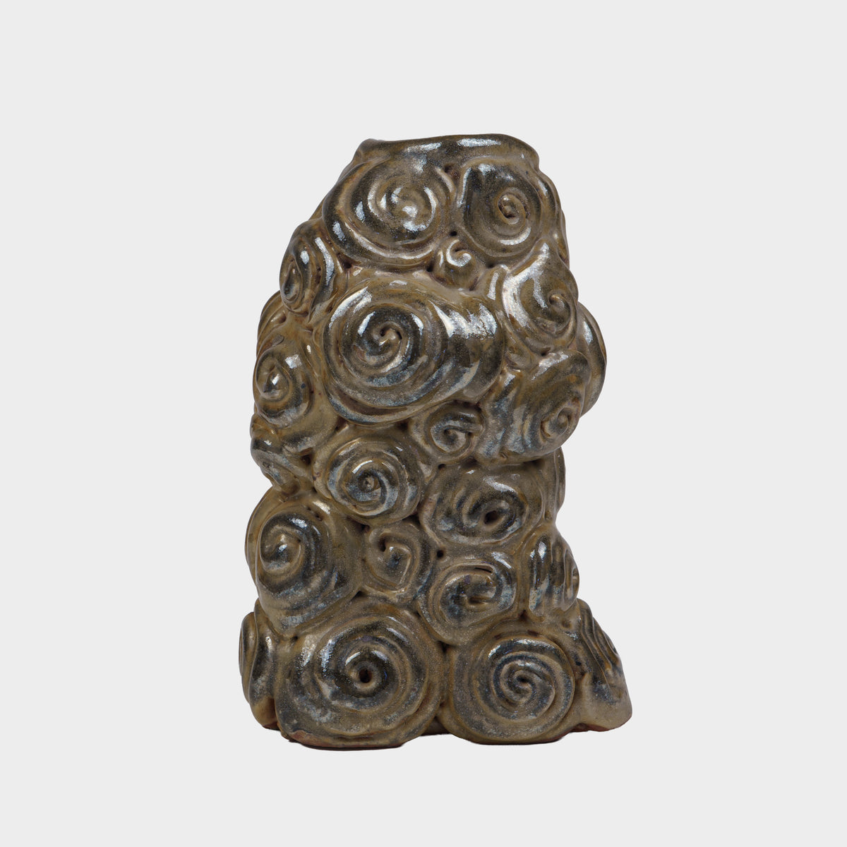 Vintage Abstract Coil Vase