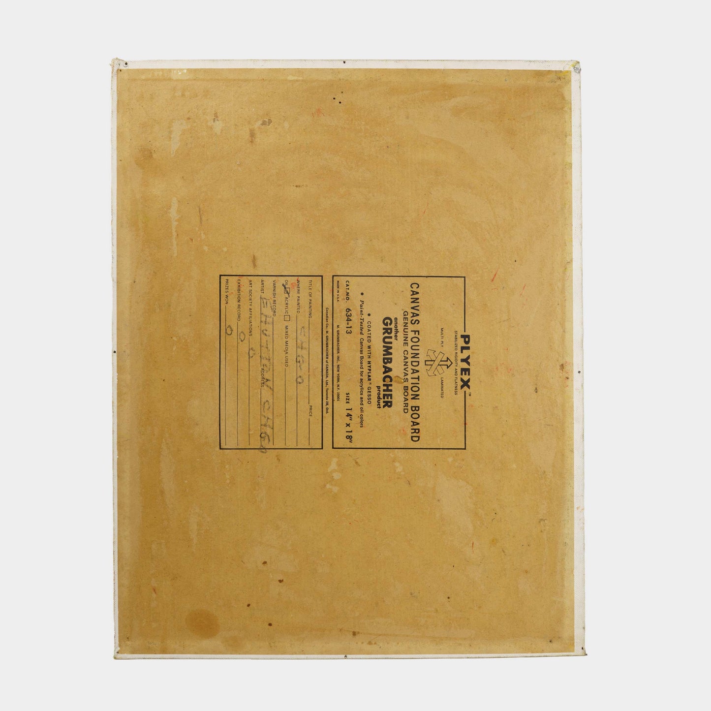 Vintage Painting of Doe with Fawn