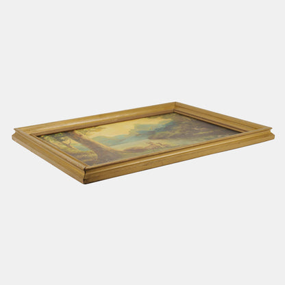 Antique Adirondack Landscape with Deer, 1938. New York