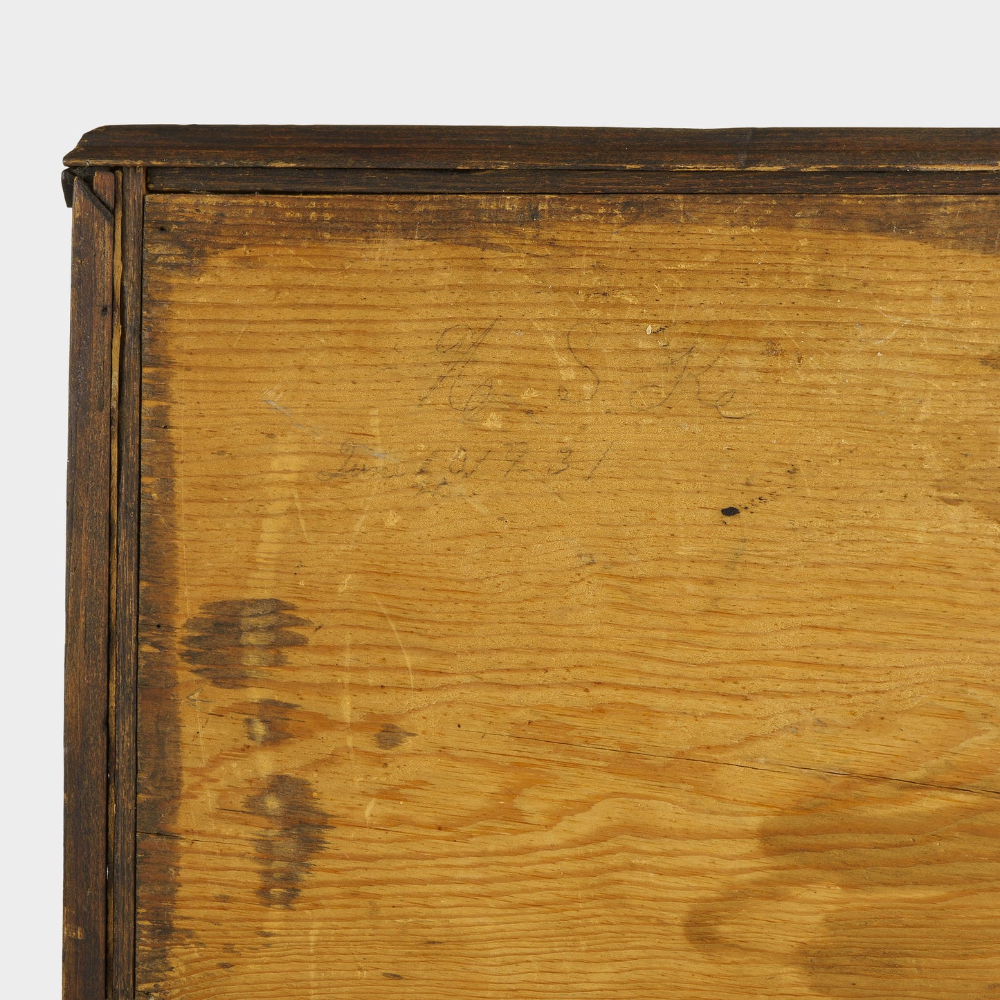 Vintage Folk Art Deer Storage Box, 1931