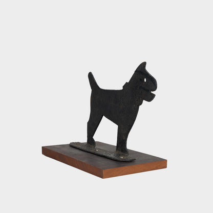 Antique Cast Iron Dog Sculpture/Boot Scraper