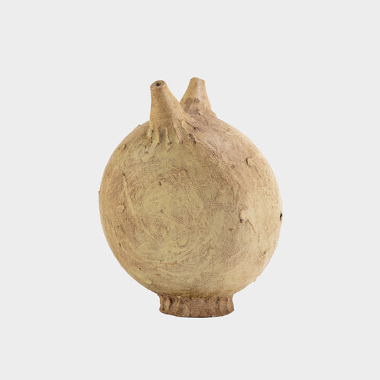 Vintage Art Vase with Double Openings, 1970s