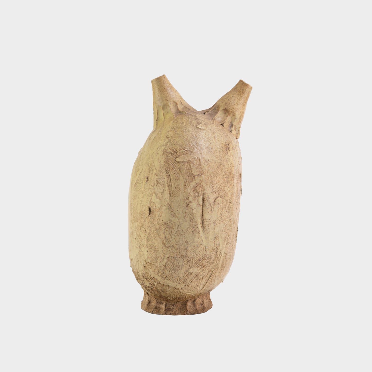 Vintage Art Vase with Double Openings, 1970s