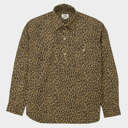 Japanese Cotton Twill Gardening Smock No. 2 in Fauna Camo