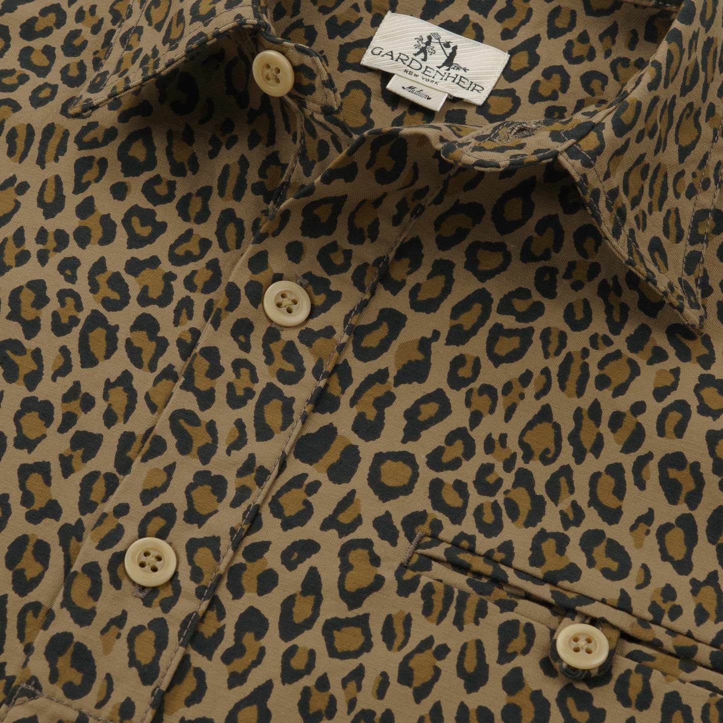 Japanese Cotton Twill Gardening Smock No. 2 in Fauna Camo