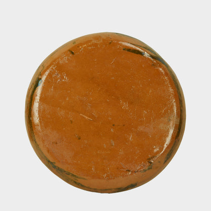 Vintage Glazed Redware Fish Plate