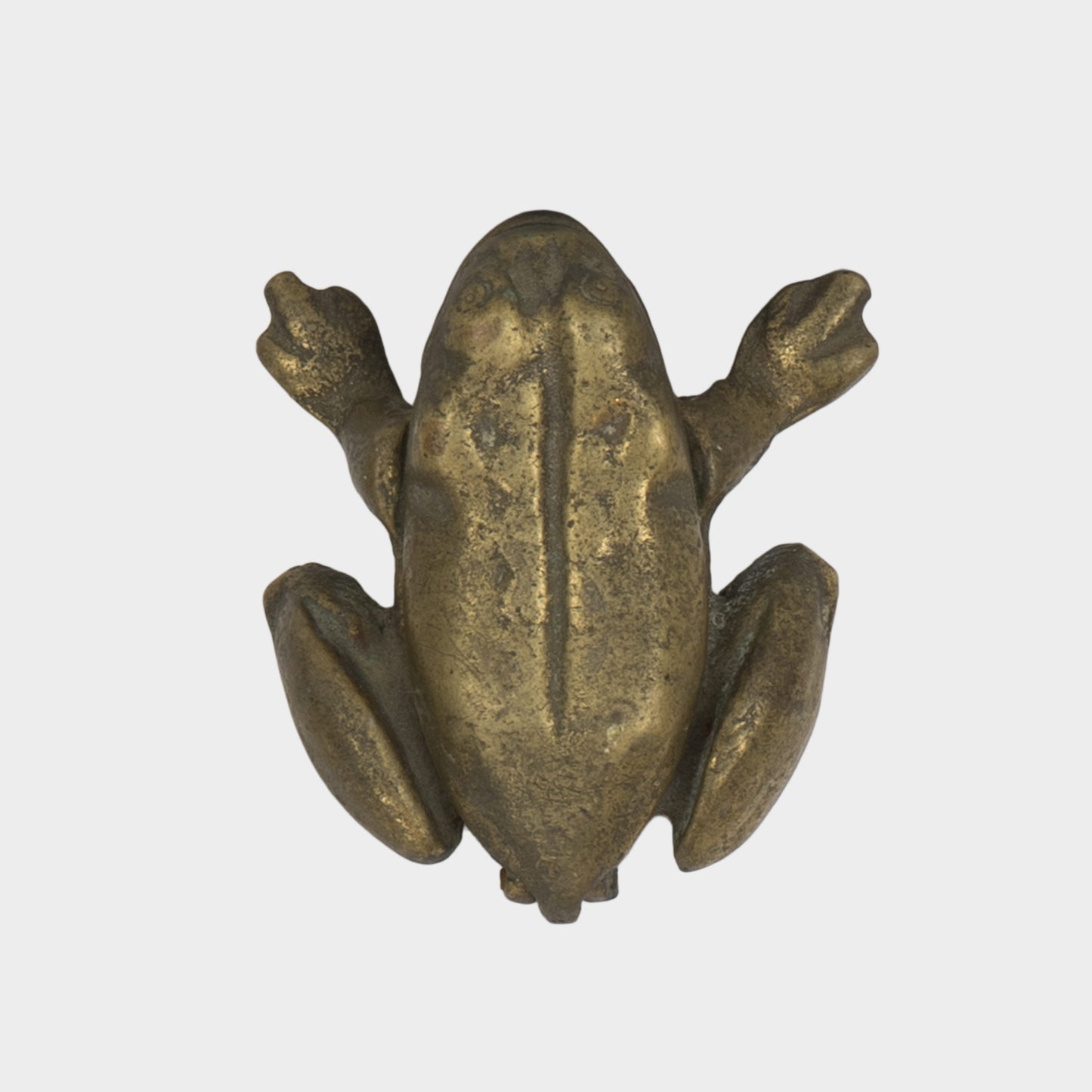 Vintage Brass Frog Hinged Box