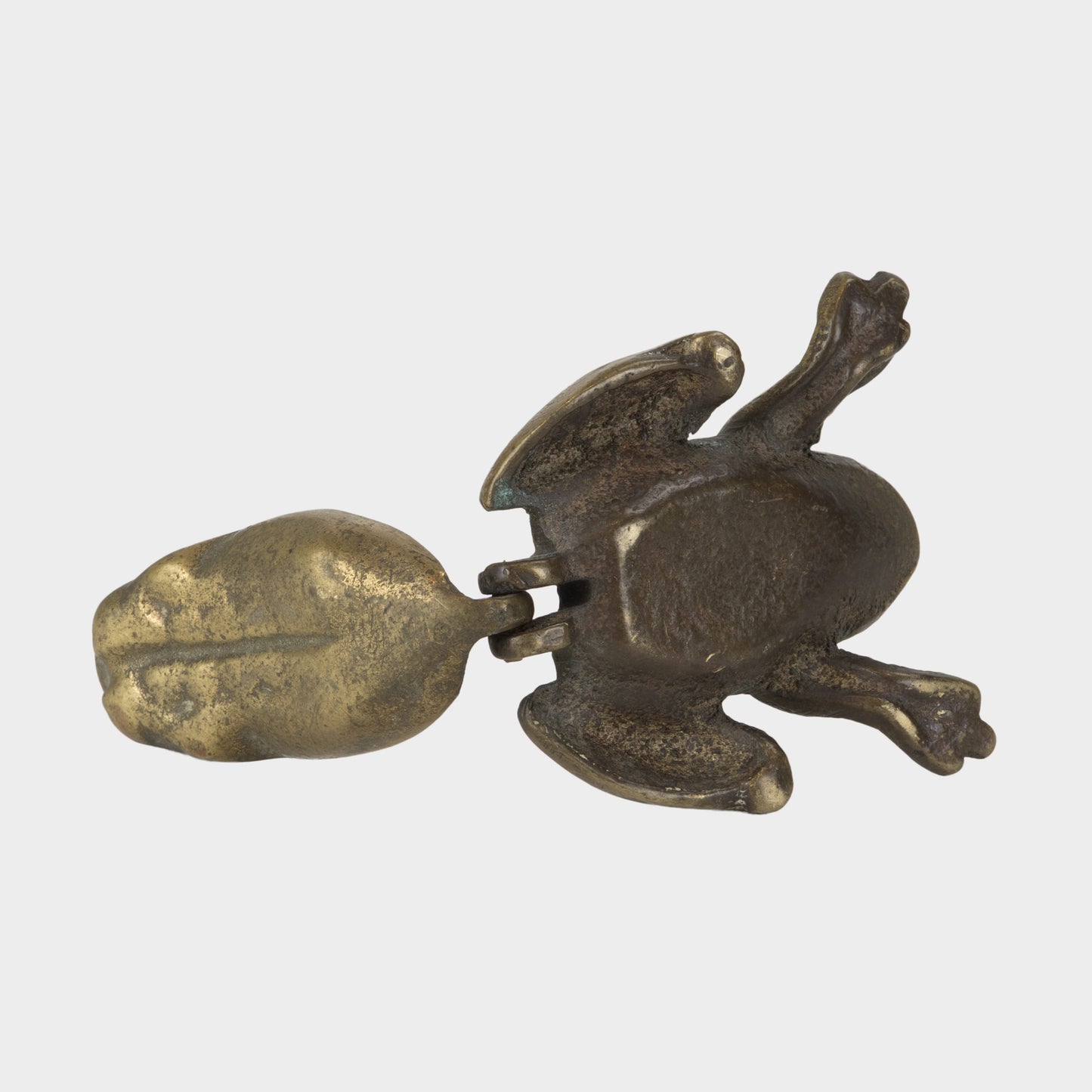 Vintage Brass Frog Hinged Box