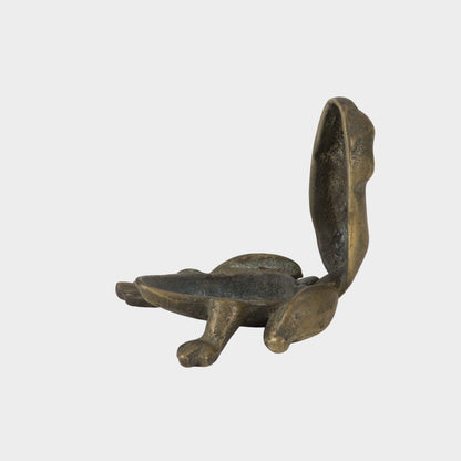 Vintage Brass Frog Hinged Box