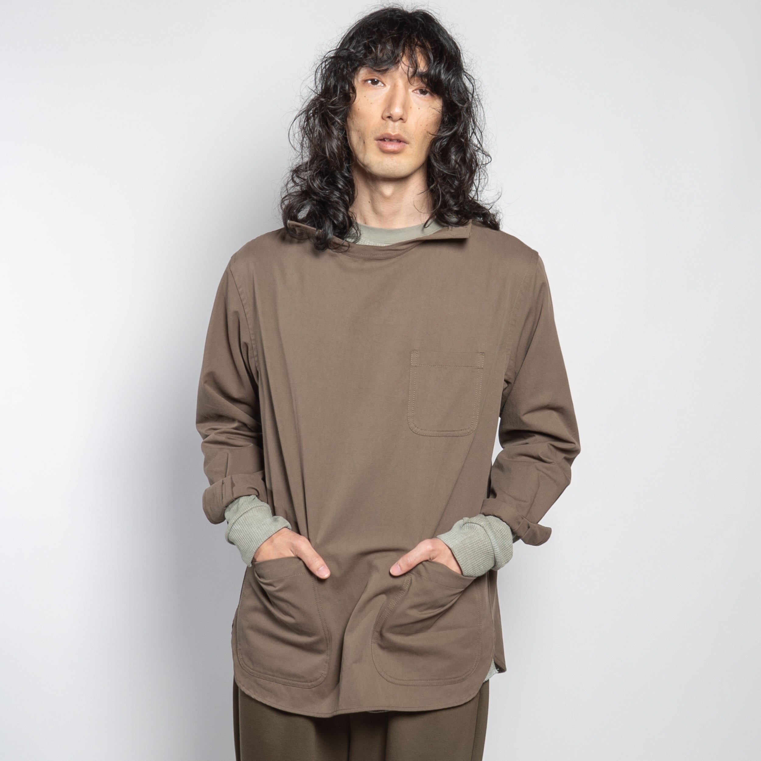 【Size M】SMOCK COTTON WEATHER 2020【Olive】 Washed Cotton Drill Gardening Smock in Olive – Gardenheir