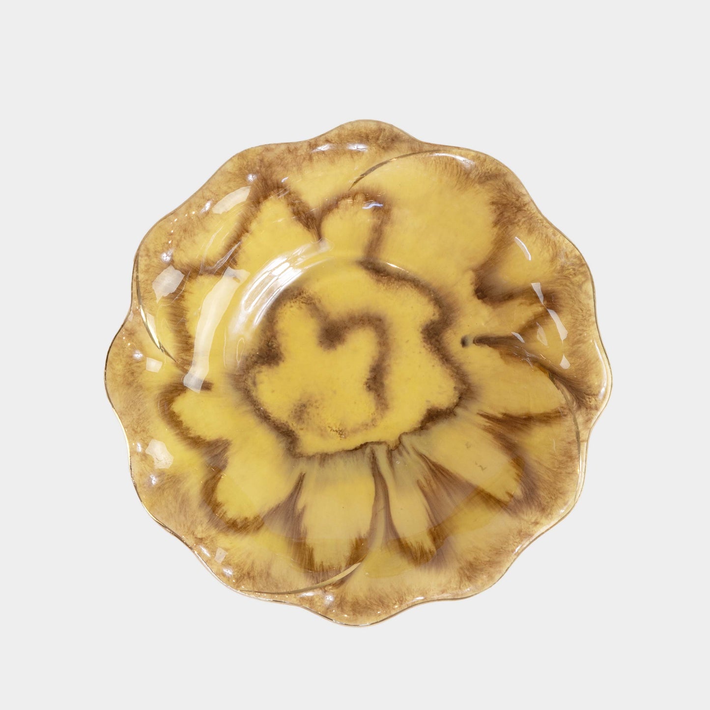 Vintage German Swirl Pattern Ceramic Bowl