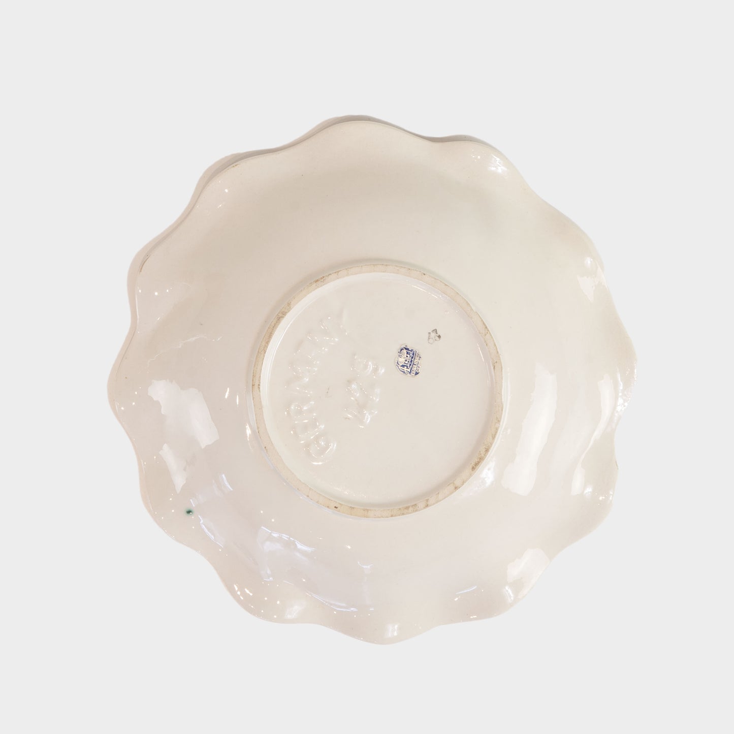Vintage German Swirl Pattern Ceramic Bowl