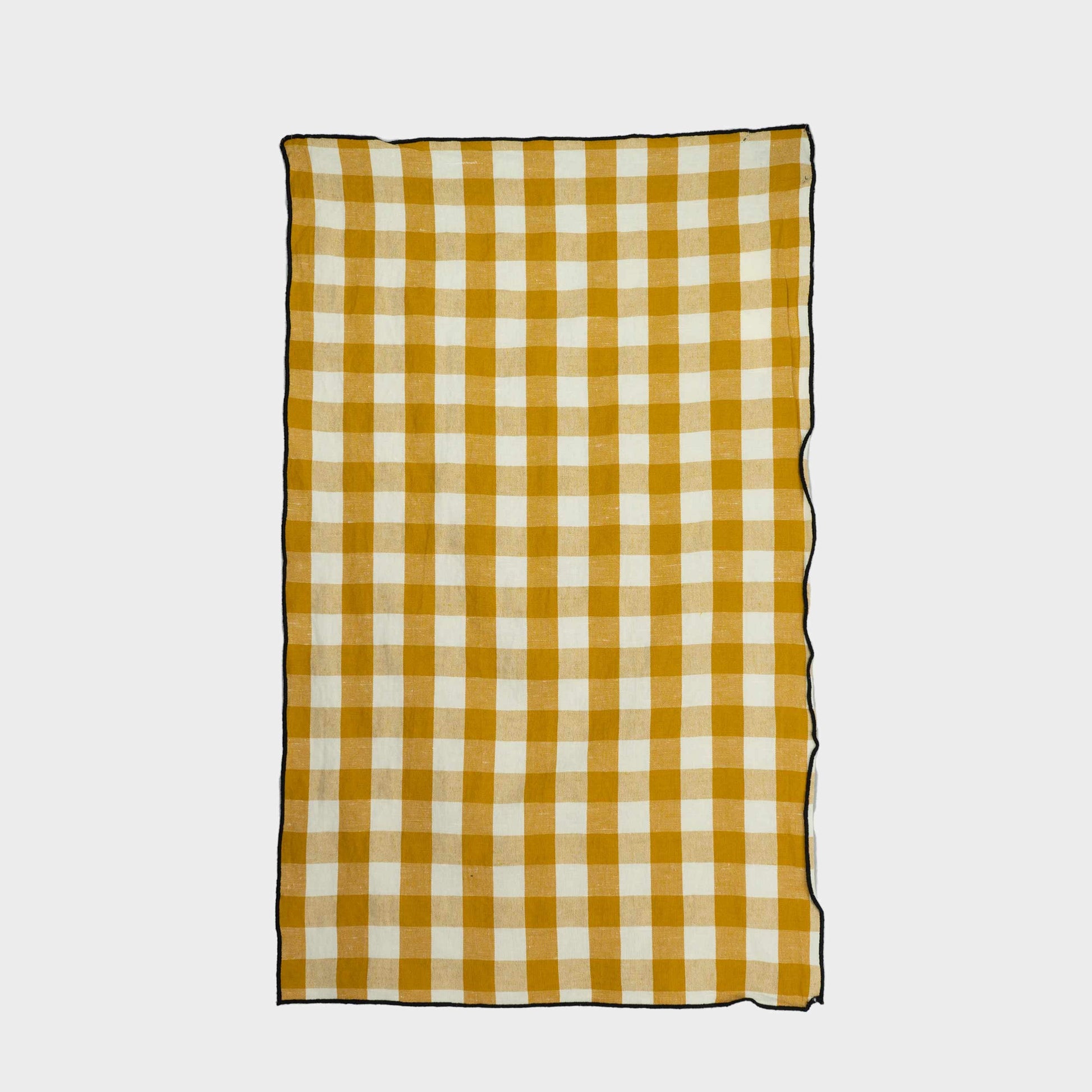 French Linen and Cotton Kitchen Towel in Gingham