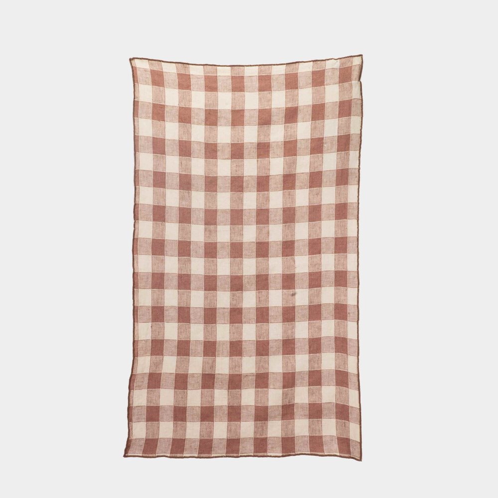 French Linen Kitchen Towel in Gingham