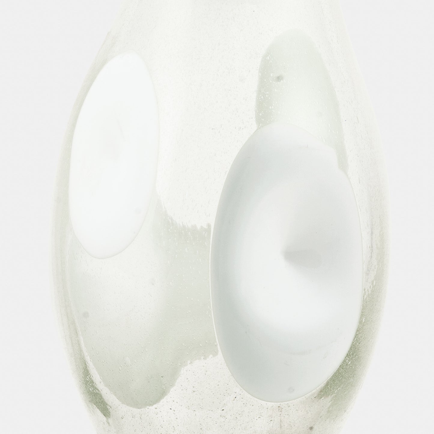 Vintage Large Handblown Polka Dotted Vase, Virginia