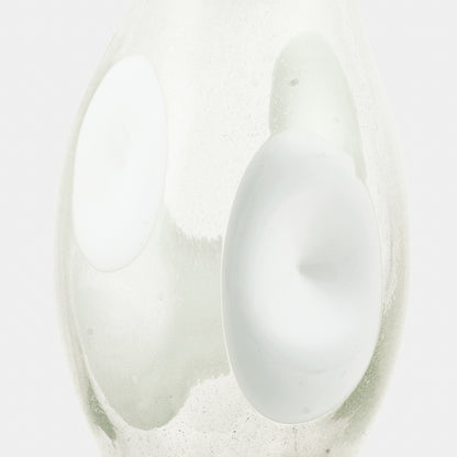 Vintage Large Handblown Polka Dotted Vase, Virginia