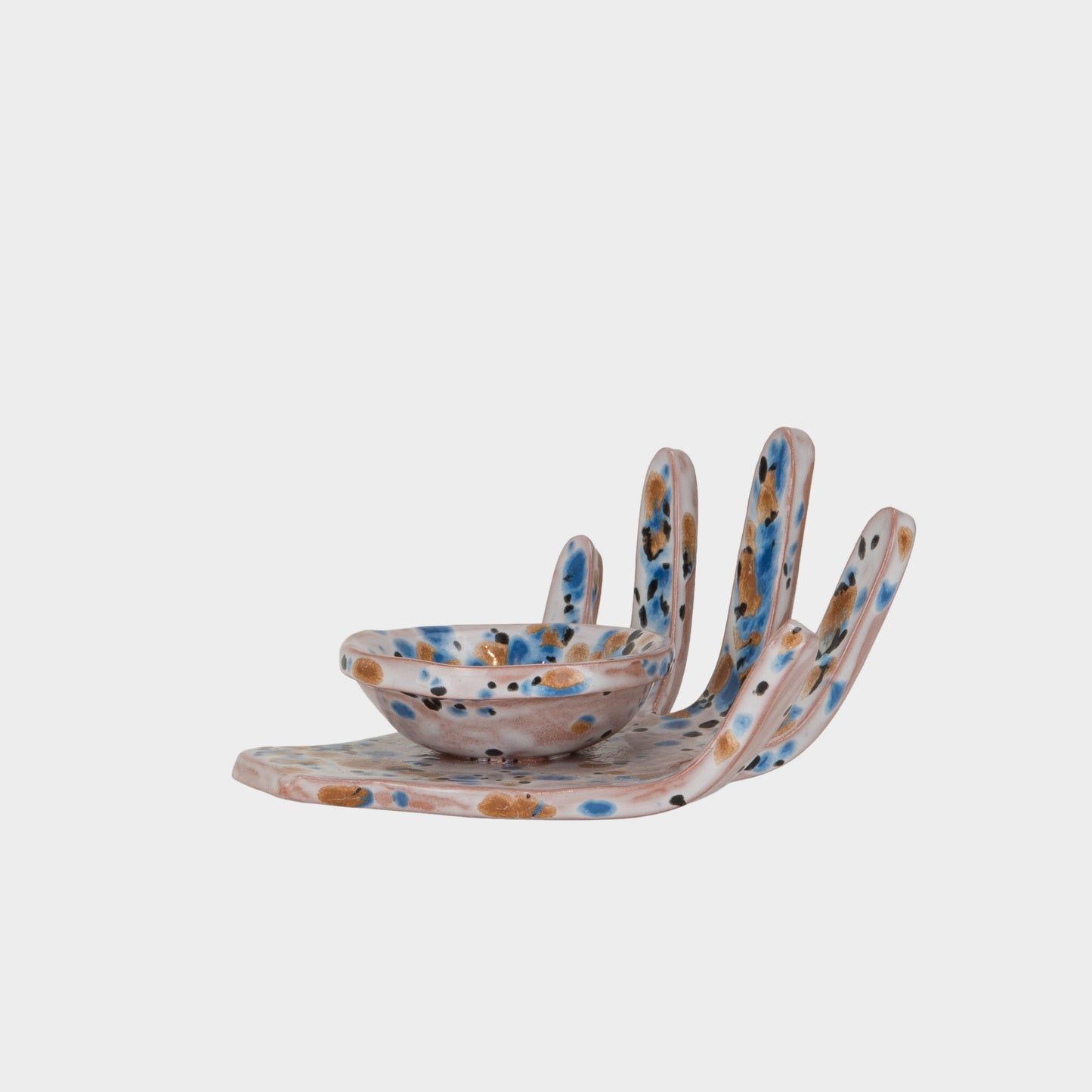 Vintage Ceramic Hand Trinket Dish, New Mexico