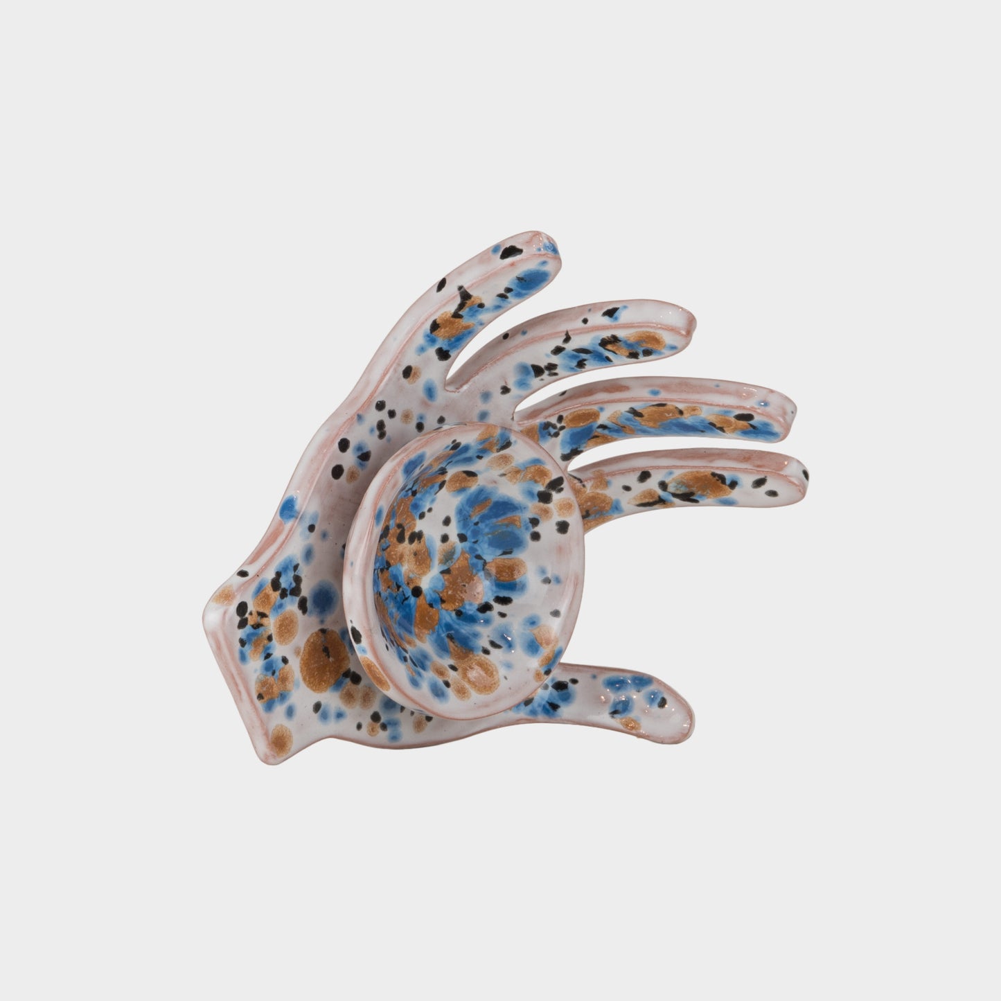 Vintage Ceramic Hand Trinket Dish, New Mexico