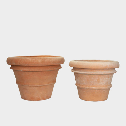 Hand Coiled Italian Terra Cotta Pots