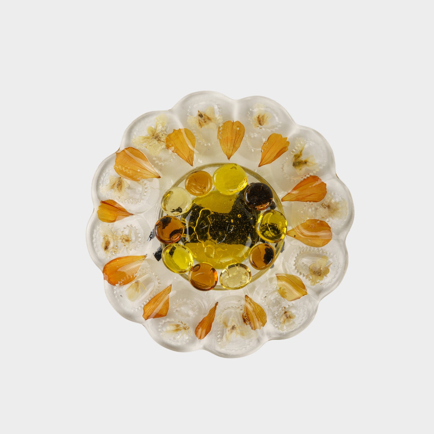 Vintage Glass Horse Dish