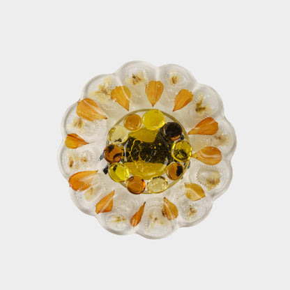 Vintage Glass Horse Dish