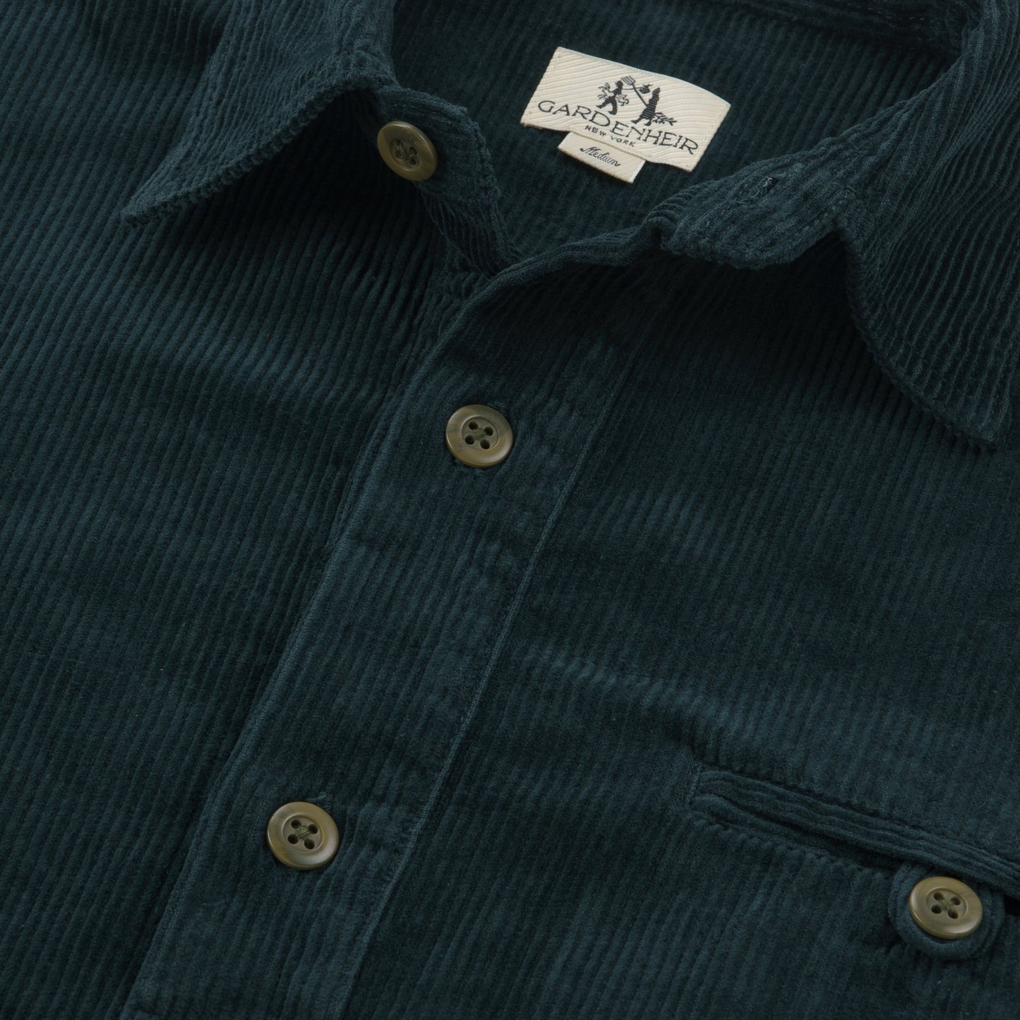 Japanese Cotton Corduroy Gardening Smock No. 2 in Lagoon