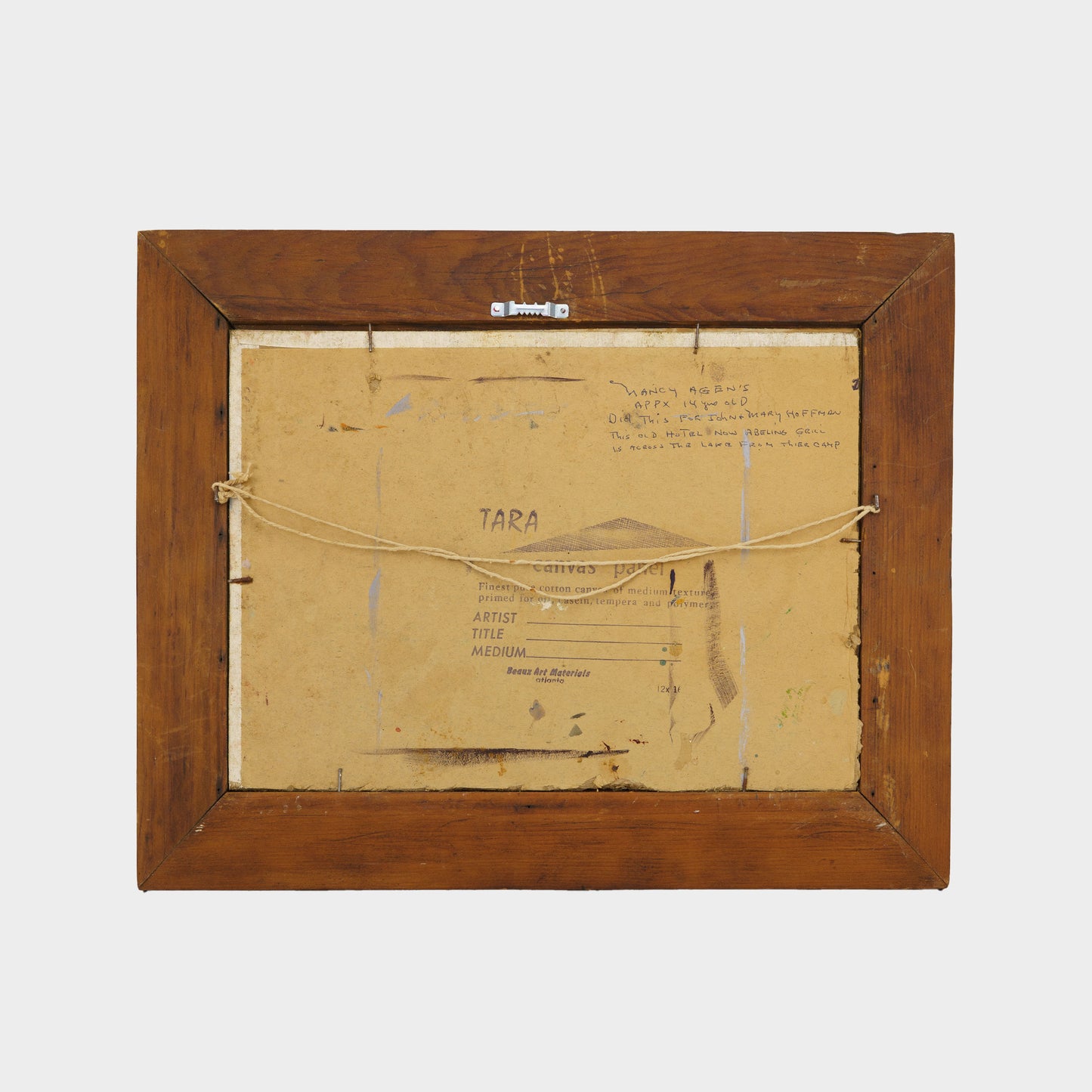 Vintage Painting of Lakefront, 1950s