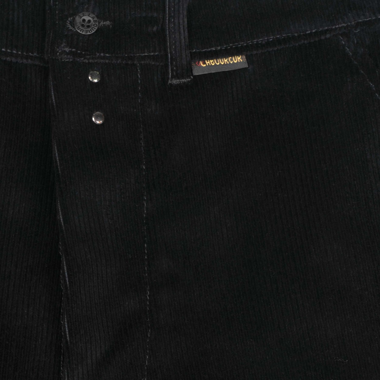 Le Laboureur French Corduroy Work Pant in Black
