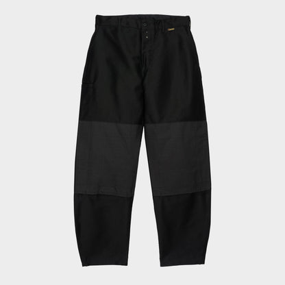 Le Laboureur French Cotton Moleskin Farm Pant in Black