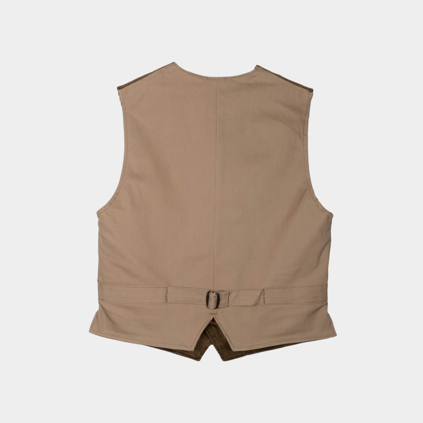 Le Laboureur Corduroy Waistcoat in Hazelnut