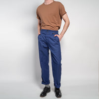 Le Laboureur French Cotton Work Pant in Navy