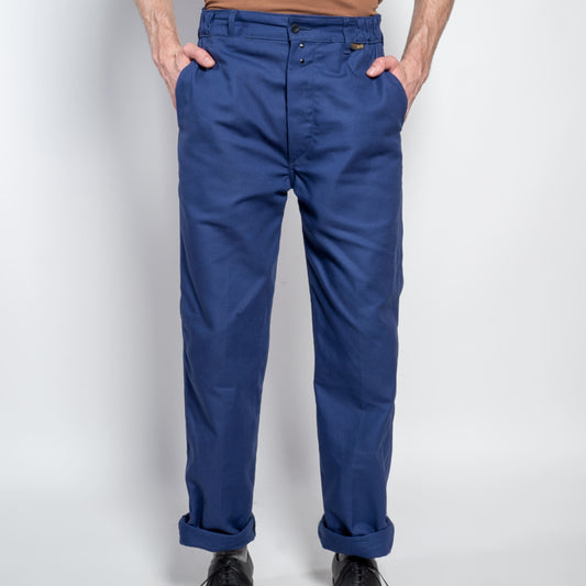 Le Laboureur French Cotton Work Pant in Navy