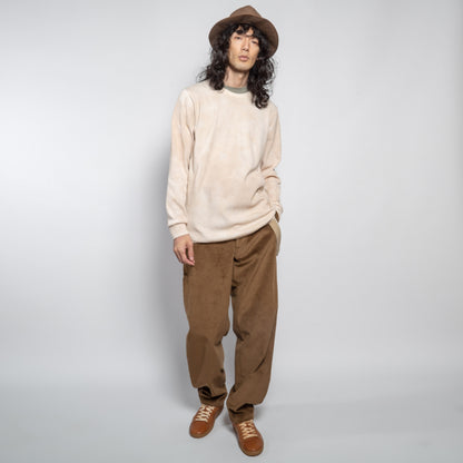 Le Laboureur Corduroy French Farm Pant with Braces in Hazelnut