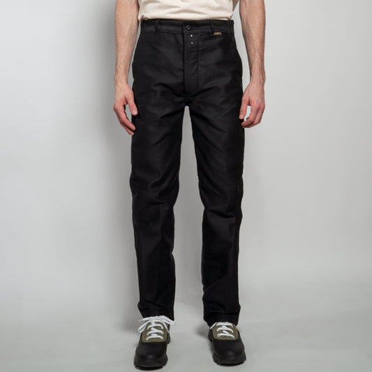Le Laboureur French Moleskin Work Pant in Black